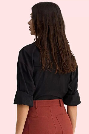 Kadın Yüksek Bel Geniş Paça Gabardin Şort Pamuk Günlük Kullanım Yaz Aylarının Vazgeçilmezi