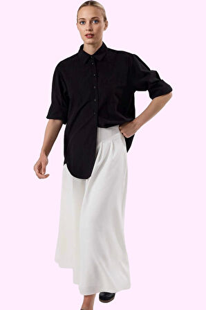 Kadın Maxi Pile Detaylı Etek Astarlı Finike Dokuma Günlük Hafta Sonu Yaz Aylarının Vazgeçilmezi