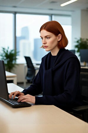 Kadın Oversize Kalın Düşük Kol Bisiklet Yaka Triko Kazak Şık ve Rahat Kış Kombinleri İçin İdeal