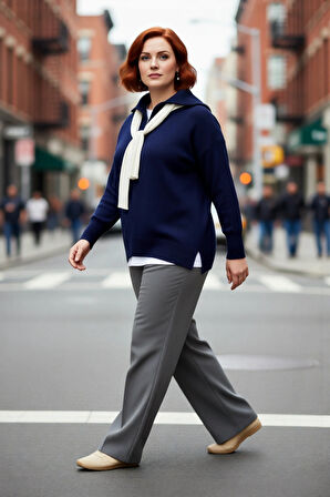 Kadın Kırmızı Regular Kalıp Devrik Yaka Fermuarlı Triko Kazak Düşük Kol ve Düz Desenli Kışlık Şıklık