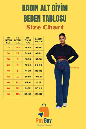 Kadın Yüksek Bel Flare Jeans Pamuk Günlük Stil Kaliteli Malzeme Yaz Aylarının Vazgeçilmezi