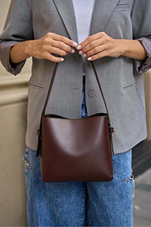 Kadın Şık Yumuşak Shopper Ayarlanabilir Askılı Deri Omuz Çantası Geniş Hacimli Günlük