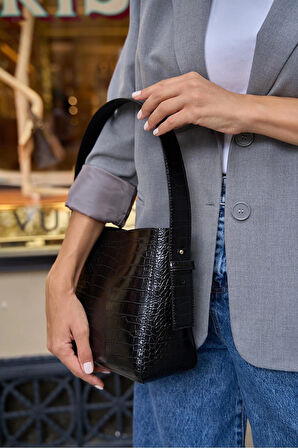 Kadın Şık Yumuşak Shopper Ayarlanabilir Askılı Deri Omuz Çantası Geniş Hacimli Günlük