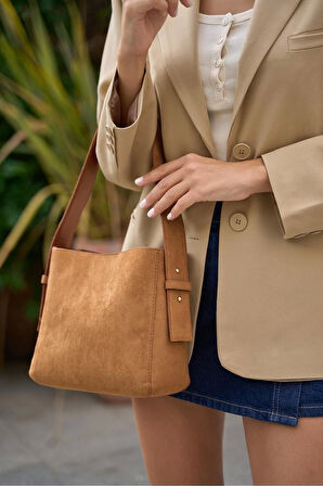 Kadın Şık Yumuşak Shopper Ayarlanabilir Askılı Deri Omuz Çantası Geniş Hacimli Günlük