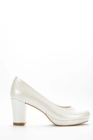 Kadın Moda Şık Sedef Klasik Topuklu Ayakkabı Topuklu Düğün Nişan Gece Abiye Ayakkabı