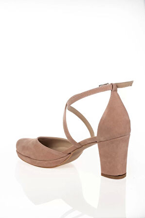 Kadın Moda Şık Siyah Süet Topuklu Klasik Ayakkabı Topuklu Düğün Nişan Gece Abiye Ayakkabı