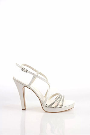 Kadın Moda Şık Sedef Cit Taşlı Topuklu Zarif Tasarım Düğün Nişan Gece Abiye Ayakkabı