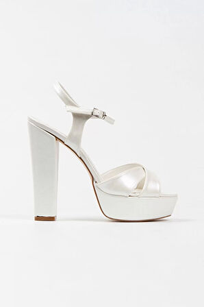 Kadın Moda Şık Sedef Cilt Klasik Ayakkabı Kalın Düğün Nişan Gece Abiye Ayakkabı