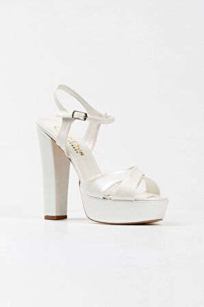 Kadın Moda Şık Sedef Cilt Klasik Ayakkabı Kalın Düğün Nişan Gece Abiye Ayakkabı