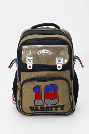 18 Varsity 3'lü Okul Çanta Sırt Çantası Beslenme Çantası Kalemlik İlkokul Peluş Oyuncak Hediyeli