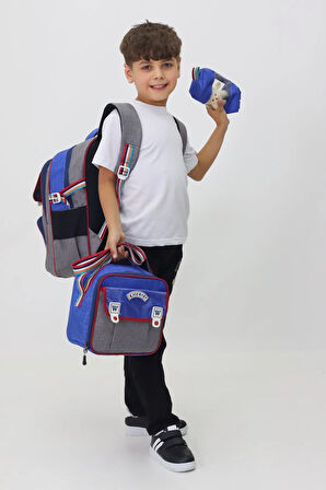 Out and Explore 3'lü Çanta Seti Sırt Çantası Beslenme Çantası Kalemlik İlkokul Peluş Oyuncak Hediye