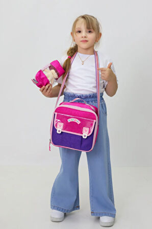 Okul Çanta Seti Sırt Çantası Beslenme Çantası Kalemlik Peluş Oyuncak Hediyeli 3'lü Set