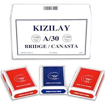 Kızılay A/30 Bridge Poker Oyun Kağıdı 12 Deste