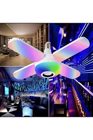 Binbir pazar Led Dört Yapraklı Bluetoothlu Müzik Lambası