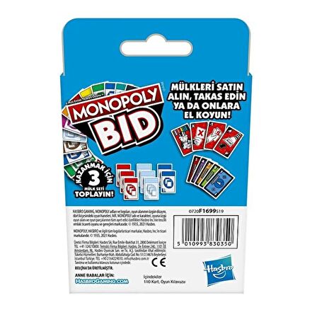 Monopoly Bid Hasbro Lisanslı Ürün