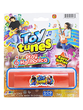 Mızıka Plastik Oyuncak Müzik Aleti Toy Tunes Play Harmonika Kırmızı