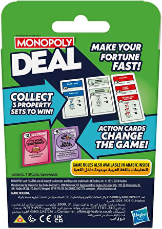 Monopoly Deal Kart Oyunu Lisanslı