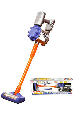 Dikey Süpürge Oyuncak Pilli Işıklı Sesli 3 Farklı Başlık 53 Cm