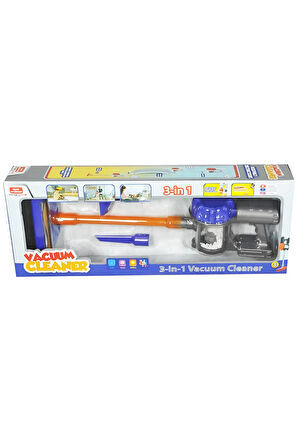 Dikey Süpürge Oyuncak Pilli Işıklı Sesli 3 Farklı Başlık 53 Cm