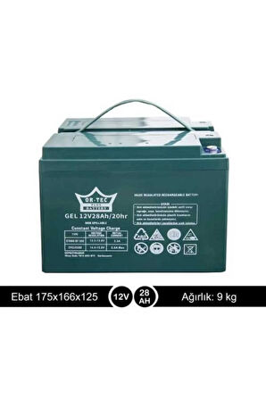 IT158TS 12v 28AH Transport Küvöz Uyumlu Batarya