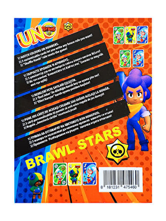 Uno Brawl Stars Oyun Kartı Resimli Uno Oyun