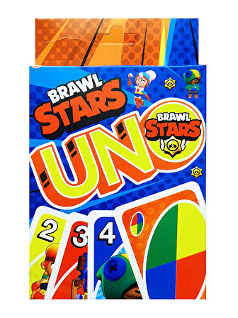 Resimli Uno Brawl Stars Oyun Kartı Turuncu