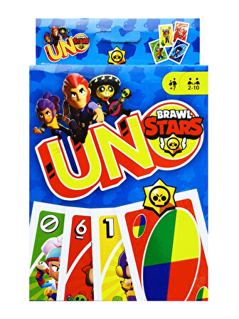 Resimli Uno Brawl Stars Oyun Kartı Mavi
