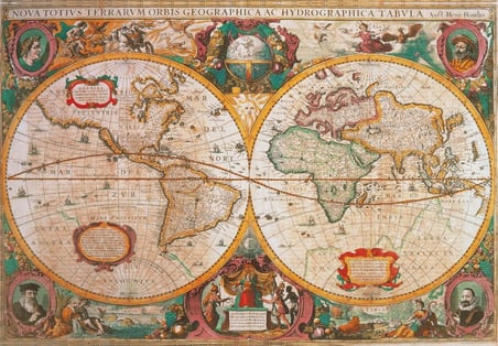 Clementoni Old Map 1000 Parça High Quality Collection Yetişkin Puzzle
