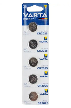 CR2025 3V Lityum Düğme Pil 5'li Paket