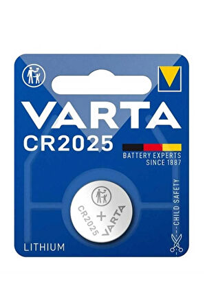 CR2025 3V LİTYUM PARA PİLİ TEKLİ BLİSTER VARTA