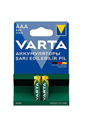 800mAh AAA Şarj Edilebilir İnce Pil 2'li Blister