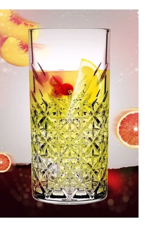 4'lü Timeless Sangria / Mojito Keyfi Uzun Kokteyl Bardağı Orjin Kutulu