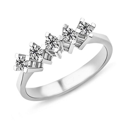 0.30 Karat G Renk Beştaş Pırlanta Yüzük PB516