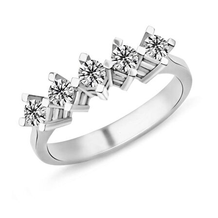 0.55 Karat G Renk Beştaş Pırlanta Yüzük PB517