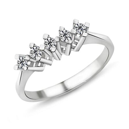 0.25 Karat G Renk Beştaş Pırlanta Yüzük PB586