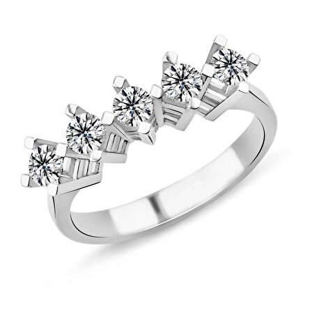 0.70 Karat G Renk Beştaş Pırlanta Yüzük PB590