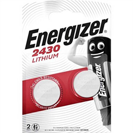 Energizer CR2430 3V Lityum Pil 2'li Paket
