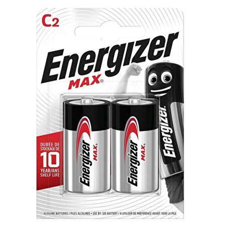 Energizer Alkalin Max C Orta Boy Pil 2'li Paket