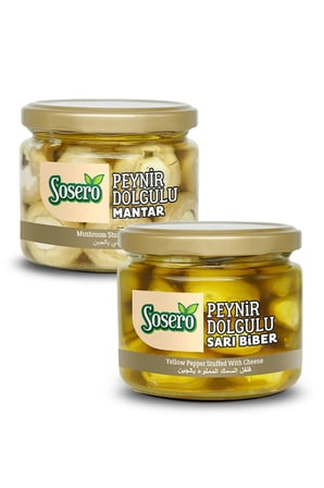 Peynir Dolgulu Balık Biber 290 gr & Peynir Dolgulu Mantar 290 gr (ikisi bir arada)