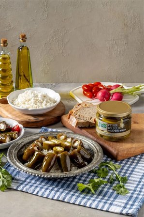 Peynir Dolgulu Jalapeno Biber 3 x 290 gr Cam Kavanoz