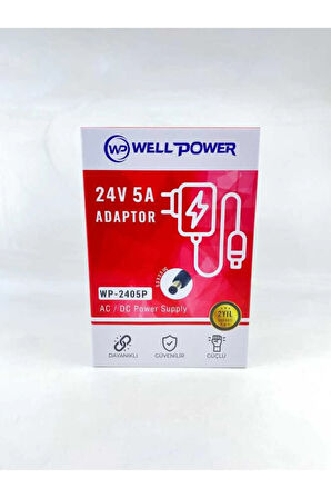 WELLPOWER WP-2405P Adaptör 24 Volt 5 Amper