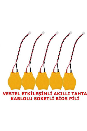Vestel Etkileşimli Akıllı Tahta Kablolu Soketli Bios Pili 5 Adet