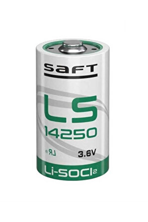 Saft LS14250 3.6V Lityum Şarj Olmayan Pil Fransız Malı