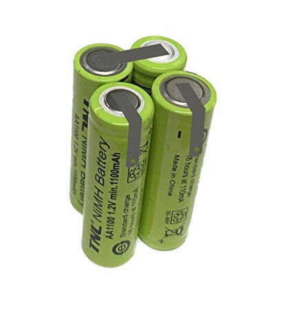 Attlas ECO 4.8V Akülü Tornavida için TNL 4.8v 1100mah AA Ni-MH 4'lü Pil Grubu