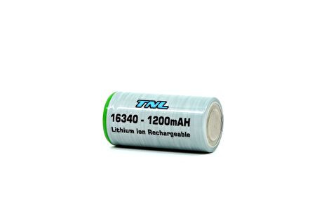 TNL CR123A 16340 3.7v 1200mAH Li-ion Başlıklı Pil