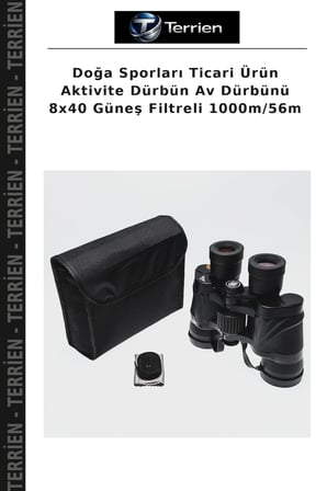 Doğa Sporları Ticari Ürün Aktivite Dürbün Av Dürbünü 8x40 Güneş Filtreli 1000m/56m