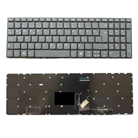 Lenovo SN20M63095, SN20M63170 Klavye Tuş Takımı Türkçe Q Gri