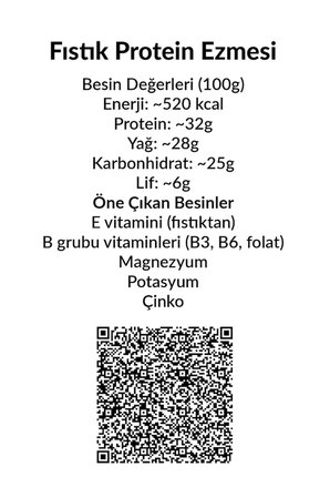 Proteinli Fıstık Ezmesi (Kakao) | Fıstık Proteini, Maca Kökü Tozu, Kakao ile | 325 gr