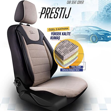 PANDA PRESTİJ SERİSİ DOKUMA KUMAŞ OTO KOLTUK KILIFI