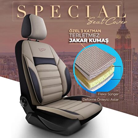 PANDA SPECİAL SERİSİ JAKAR KUMAŞ OTO KOLTUK KILIFI